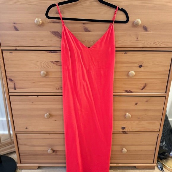 2019 Reformation Dietrich red summer dress - Picture 4 of 6